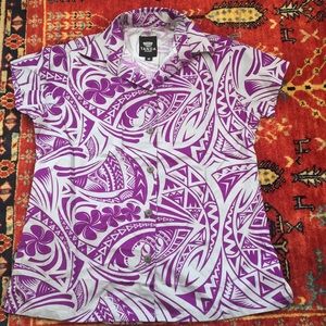 Samoan Collared Button Up. Made in Figi